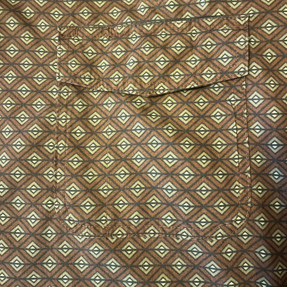 🛍️3 For $10🛍️ Duluth Trading Co Men's Rusty Burgundy Relaxed Fit Shirt, 2XL - Picture 7 of 9